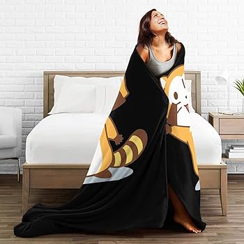 Amazon｜あらいぐまラスカル (2) オシャレ 毛布 ブランケット 大判